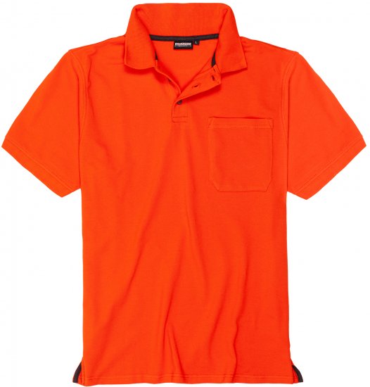 Adamo Klaas Regular fit Polo Shirt with Pocket Orange - Polokošele - Polokošele 2XL-8XL