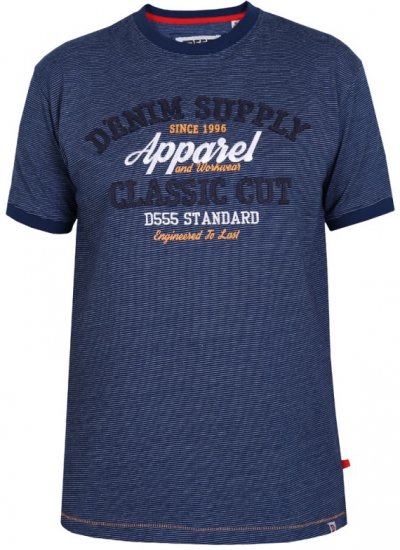 D555 Kody T-shirt Navy - Tričká - Nadrozmerné tričká - 2XL-14XL