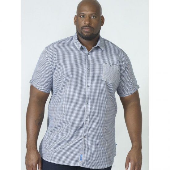 D555 Hank Gingham Short Sleeve Shirt - Košele - Košele 2XL-10XL