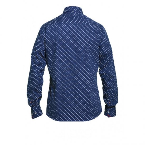 D555 Bainton Long Sleeve Shirt Navy - Košele - Košele 2XL-10XL