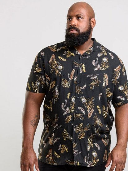 D555 Randal Shirt Black - Košele - Košele 2XL-10XL