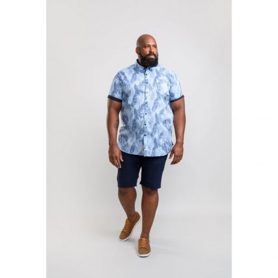 D555 Santana Hawaii Shirt Sky Blue - Košele - Košele 2XL-10XL