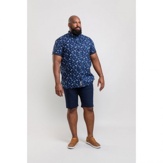 D555 Davian Hawaii Shirt Navy - Košele - Košele 2XL-10XL