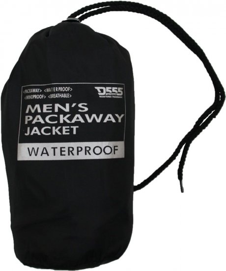 D555 Zac "Packaway" Rain Jacket Navy - Športové oblečenie - Sportovní Oblečení 2XL-10XL