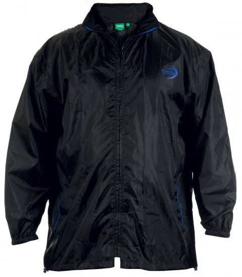 D555 Zac "Packaway" Rain Jacket Black - Športové oblečenie - Sportovní Oblečení 2XL-10XL