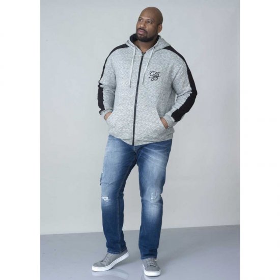 D555 Ronnie Full zip Hoodie - Mikiny & mikiny bez kapucne - Mikiny & Mikiny s Kapucňou 2XL-12XL