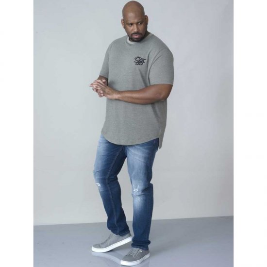 D555 Agler Waffle T-shirt Khaki - Tričká - Nadrozmerné tričká - 2XL-14XL