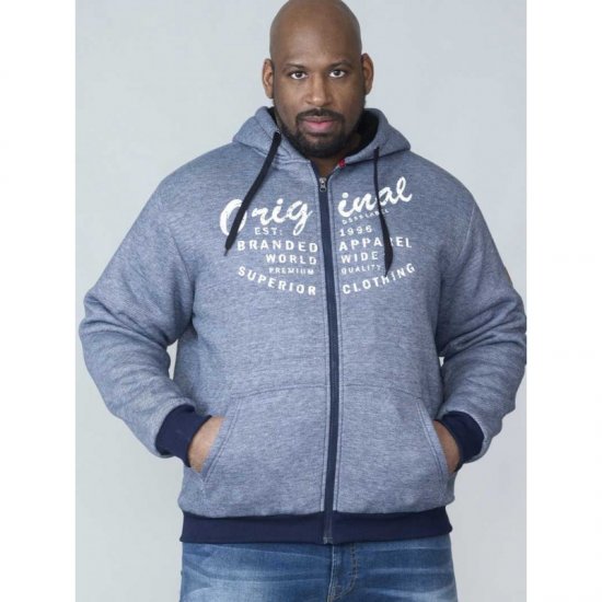 D555 Murdoch Sherpa Lined Hoodie - Mikiny & mikiny bez kapucne - Mikiny & Mikiny s Kapucňou 2XL-12XL