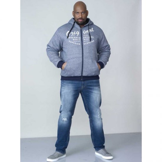 D555 Murdoch Sherpa Lined Hoodie - Mikiny & mikiny bez kapucne - Mikiny & Mikiny s Kapucňou 2XL-12XL