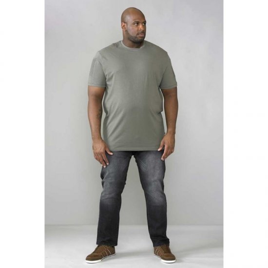 D555 Callum T-shirt Khaki - Tričká - Nadrozmerné tričká - 2XL-14XL