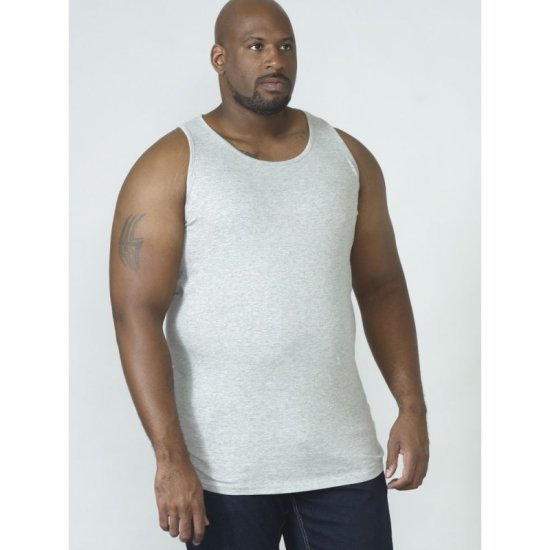 D555 Fabio Tanktop Grey - Tričká - Nadrozmerné tričká - 2XL-14XL