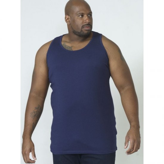 D555 Fabio Tanktop Navy - Tričká - Nadrozmerné tričká - 2XL-14XL
