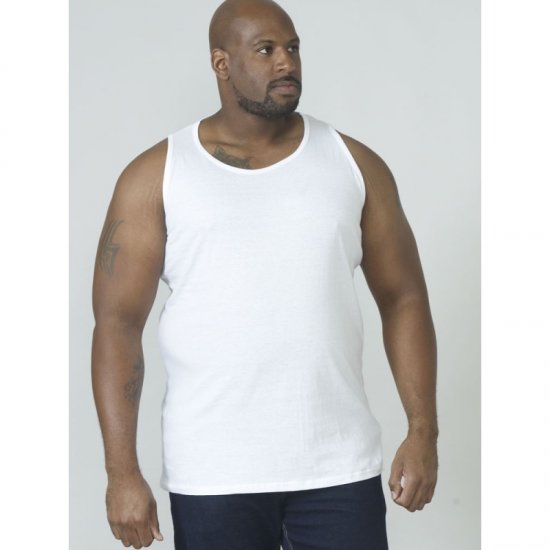 D555 Fabio Tanktop White - Tričká - Nadrozmerné tričká - 2XL-14XL