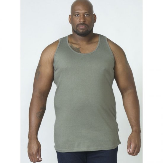 D555 Fabio Tanktop Khaki - Tričká - Nadrozmerné tričká - 2XL-14XL