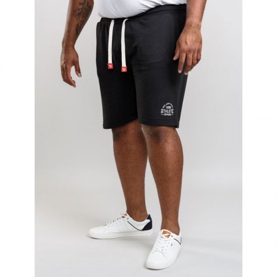 D555 Harvey Fleece Shorts Black - Tepláky & teplákové kraťasy - Tepláky & Teplákové kraťasy - 2XL-12XL