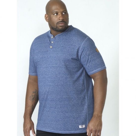 D555 Daniel Grandad T-shirt Denim - Tričká - Nadrozmerné tričká - 2XL-14XL