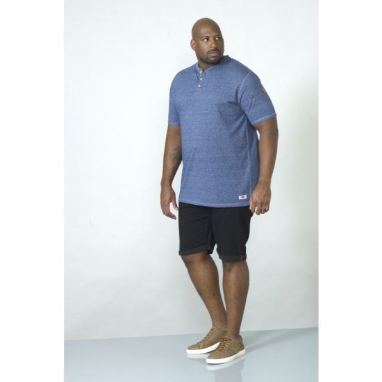 D555 Daniel Grandad T-shirt Denim - Tričká - Nadrozmerné tričká - 2XL-14XL