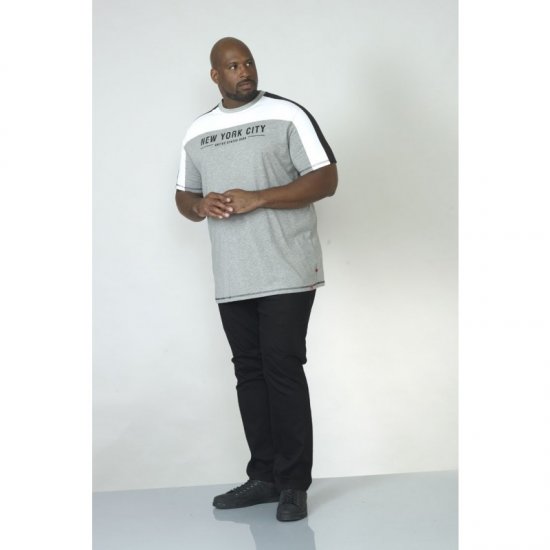 D555 Alvester T-shirt Grey - Tričká - Nadrozmerné tričká - 2XL-14XL