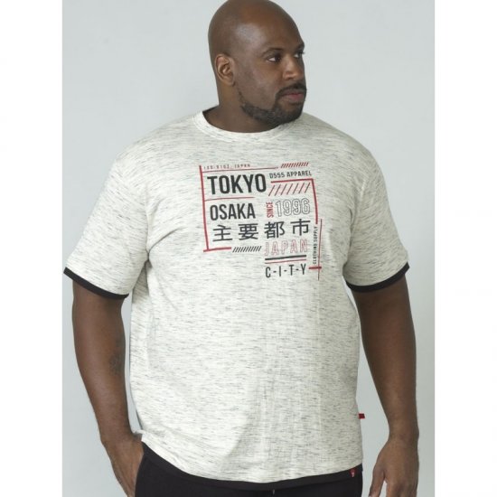 D555 Merlin T-shirt Grey - Tričká - Nadrozmerné tričká - 2XL-14XL