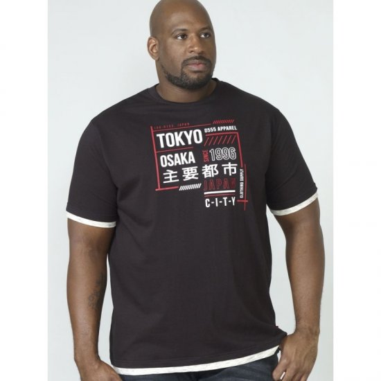 D555 Merlin T-shirt Black - Tričká - Nadrozmerné tričká - 2XL-14XL