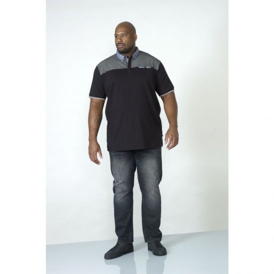 D555 Brent Polo Black - Polokošele - Polokošele 2XL-8XL