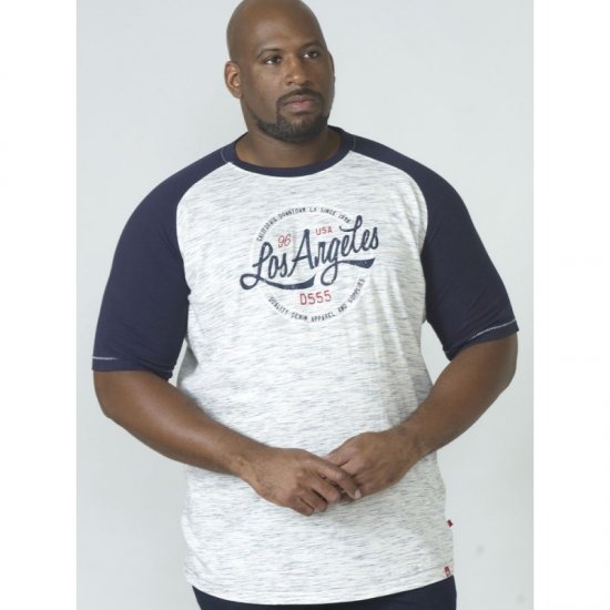 D555 Judson T-shirt Navy - Tričká - Nadrozmerné tričká - 2XL-14XL