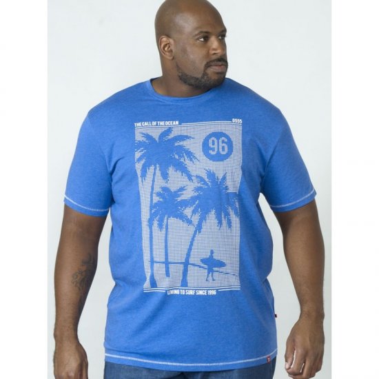 D555 Kansas T-shirt Blue - Tričká - Nadrozmerné tričká - 2XL-14XL
