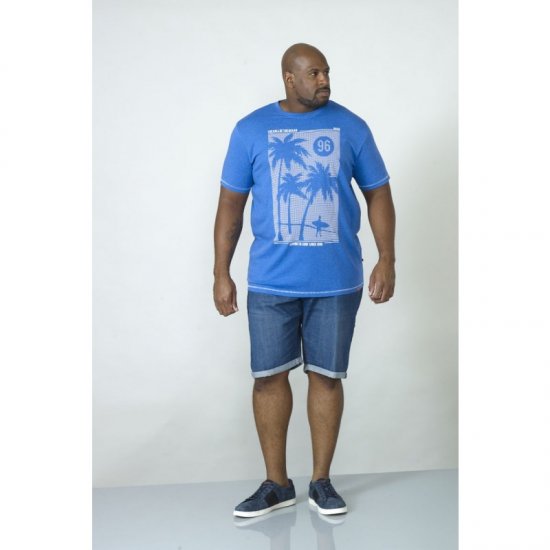 D555 Kansas T-shirt Blue - Tričká - Nadrozmerné tričká - 2XL-14XL