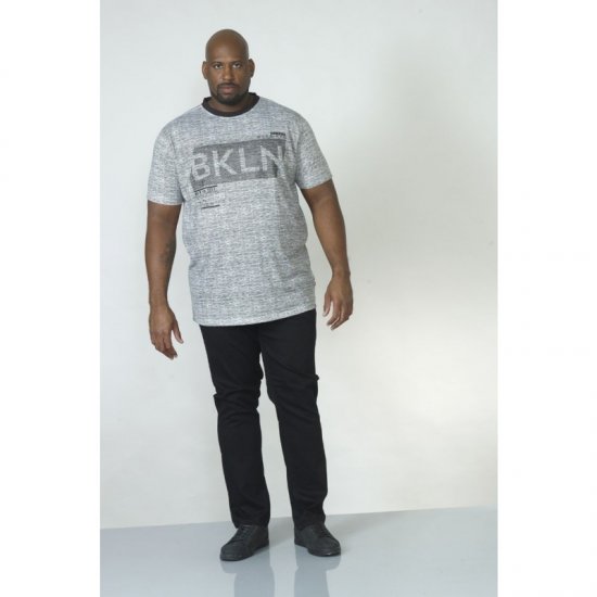 D555 NewYork Brooklyn T-shirt Black - Tričká - Nadrozmerné tričká - 2XL-14XL
