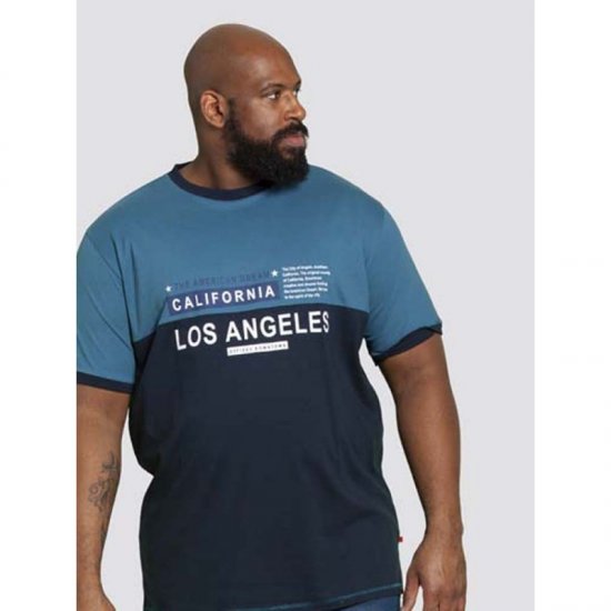 D555 Jackson T-shirt Teal - Tričká - Nadrozmerné tričká - 2XL-14XL