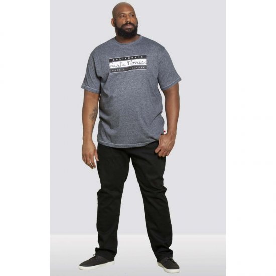 D555 Tempa T-shirt Navy Twist - Tričká - Nadrozmerné tričká - 2XL-14XL