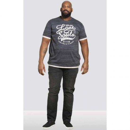 D555 Maiden T-shirt Black - Tričká - Nadrozmerné tričká - 2XL-14XL