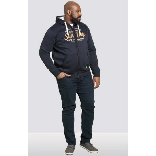 D555 Stockton Hoodie Navy - Mikiny & mikiny bez kapucne - Mikiny & Mikiny s Kapucňou 2XL-12XL
