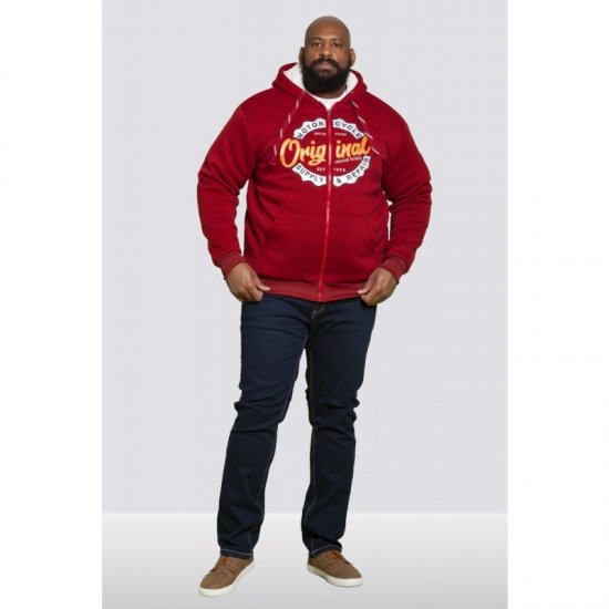 D555 Rylan Hoodie Red - Mikiny & mikiny bez kapucne - Mikiny & Mikiny s Kapucňou 2XL-12XL