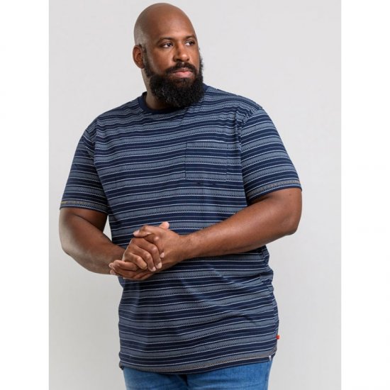 D555 Caspian T-shirt Navy - Tričká - Nadrozmerné tričká - 2XL-14XL