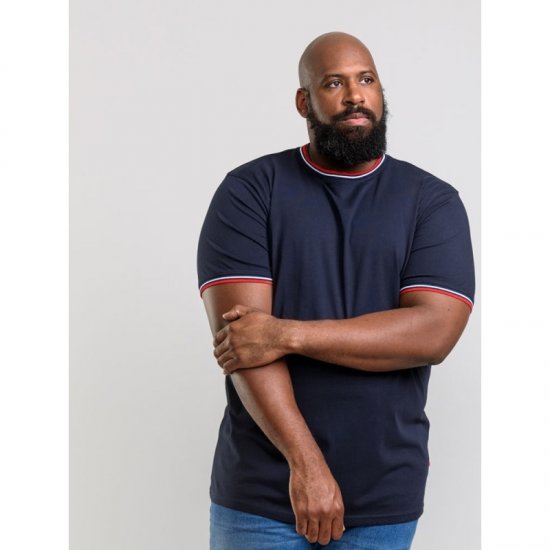 D555 Bates T-shirt Navy - Tričká - Nadrozmerné tričká - 2XL-14XL