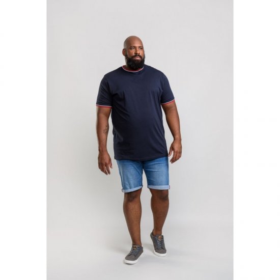D555 Bates T-shirt Navy - Tričká - Nadrozmerné tričká - 2XL-14XL