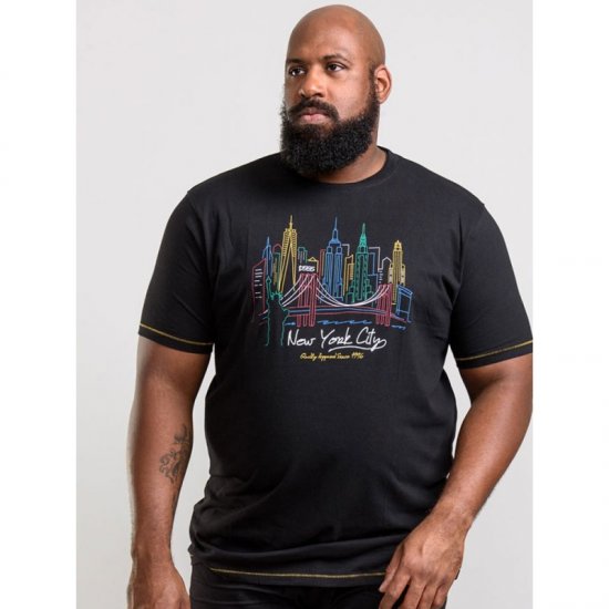 D555 Shelby T-shirt Black - Tričká - Nadrozmerné tričká - 2XL-14XL