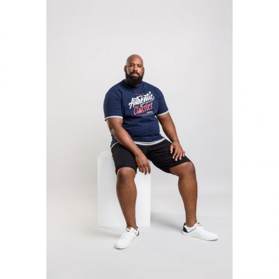 D555 Finn T-shirt Navy - Tričká - Nadrozmerné tričká - 2XL-14XL