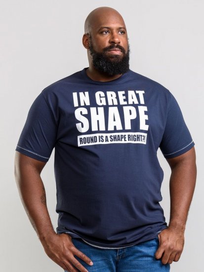 D555 Ronald T-shirt Navy - Tričká - Nadrozmerné tričká - 2XL-14XL