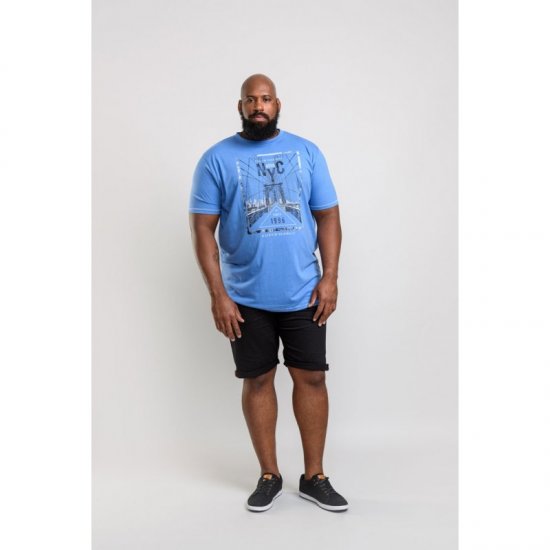 D555 Monty T-shirt Blue - Tričká - Nadrozmerné tričká - 2XL-14XL