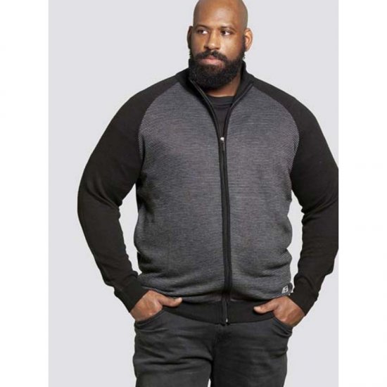 D555 Tanner Sweater Black - Mikiny & mikiny bez kapucne - Mikiny & Mikiny s Kapucňou 2XL-12XL