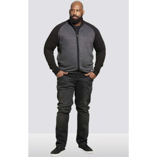 D555 Tanner Sweater Black - Mikiny & mikiny bez kapucne - Mikiny & Mikiny s Kapucňou 2XL-12XL