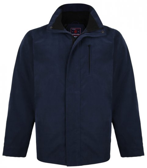 Kam Jeans KV111 Smart Casual Jacket Navy - Bundy - Bundy Nadmerné Veľkosti 2XL-8XL