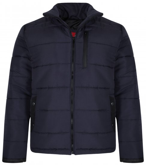 Kam Jeans KV114 Puffer Jacket Navy - Bundy - Bundy Nadmerné Veľkosti 2XL-8XL