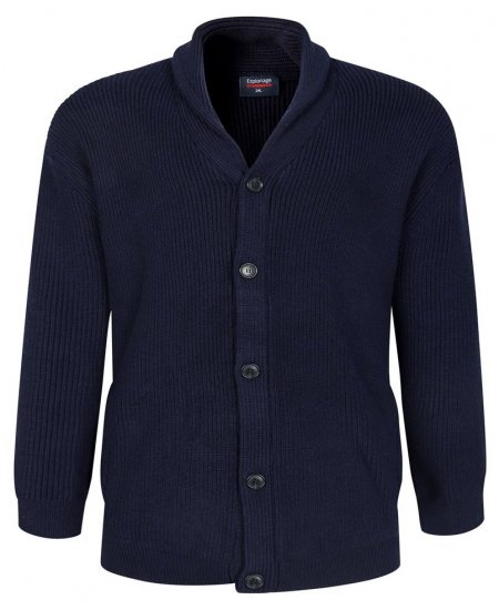 Espionage KW080 Sveter so šálovým golierom námornícka modrá - Mikiny & mikiny bez kapucne - Mikiny & Mikiny s Kapucňou 2XL-12XL