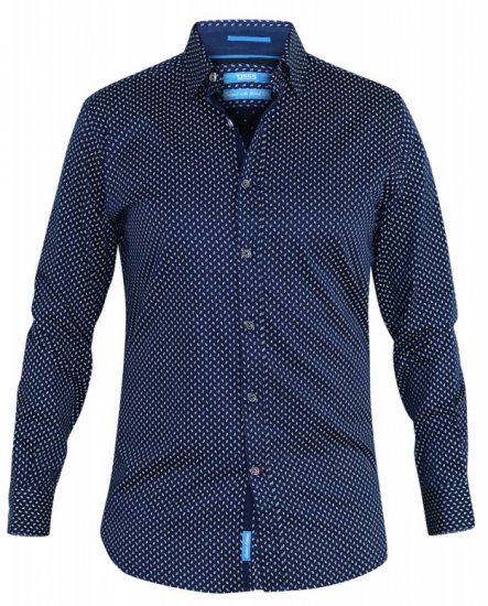 D555 Lavar Long Sleeve Diamond Printed Shirt - Košele - Košele 2XL-10XL