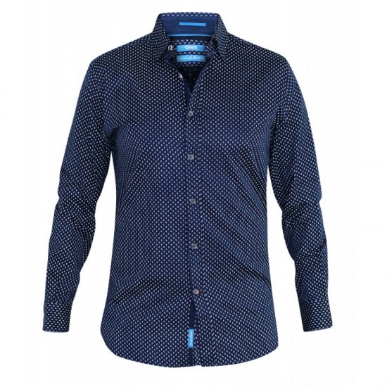 D555 Lavar Long Sleeve Diamond Printed Shirt - Košele - Košele 2XL-10XL