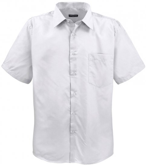 Lavecchia Classic Short Sleeve Shirt White - Košele - Košele 2XL-10XL