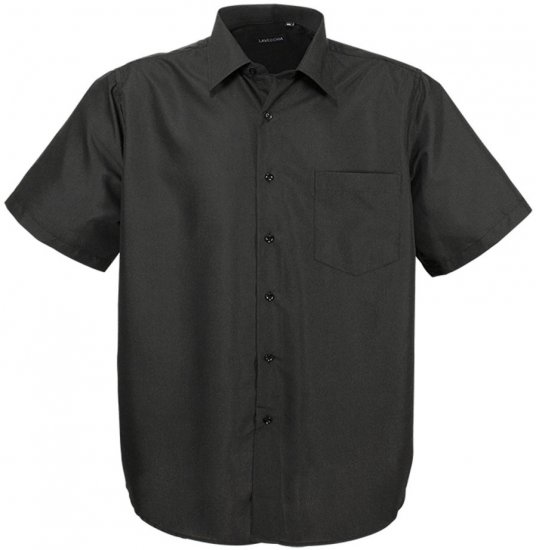 Lavecchia Classic Short Sleeve Shirt Black - Košele - Košele 2XL-10XL